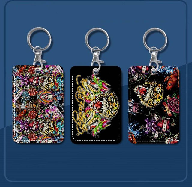 E-Ed H-Hardy Tattoo Tiger personalisierter Kartenhalter aus Kunststoff in Multicolour - Bild 1