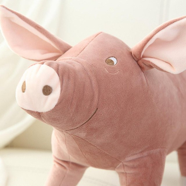Yiran Furniture Schwein Plüschtier, Rosa / Pink, 60cm - Bild 1