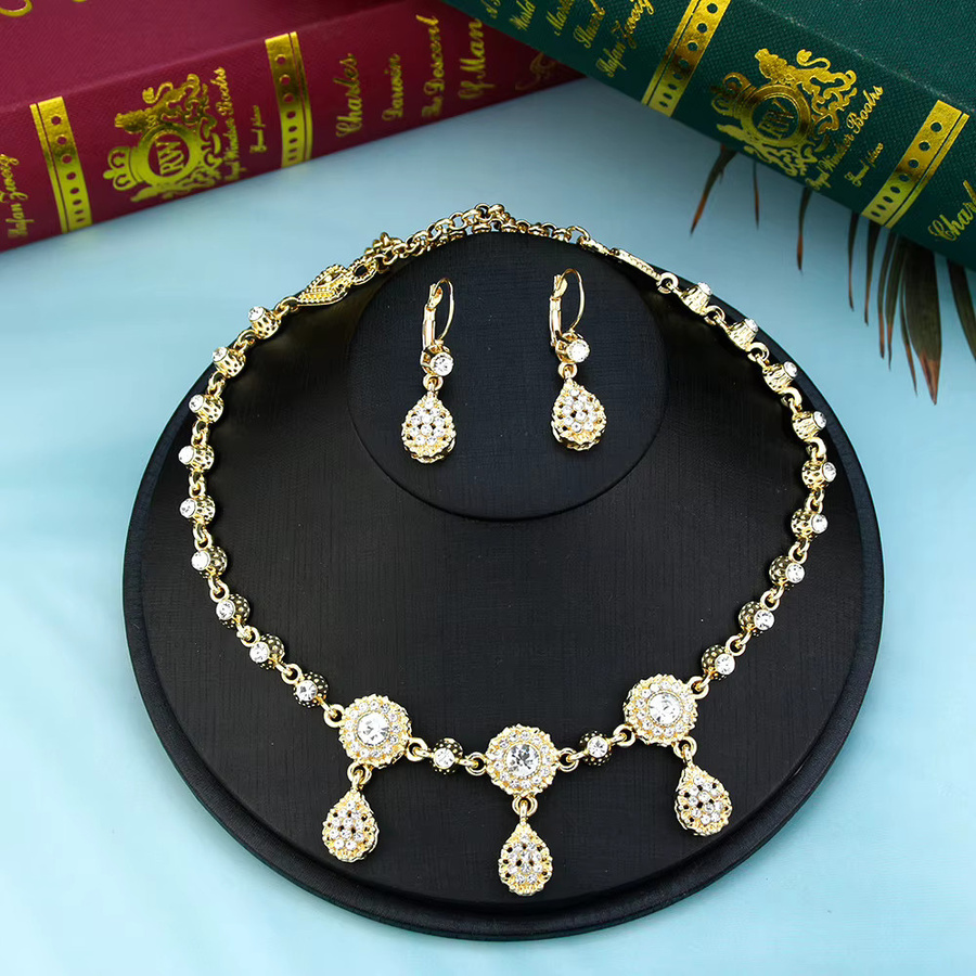 Sunspicems Schmuck-Set, Gold, Kristall, Damen - Bild 2