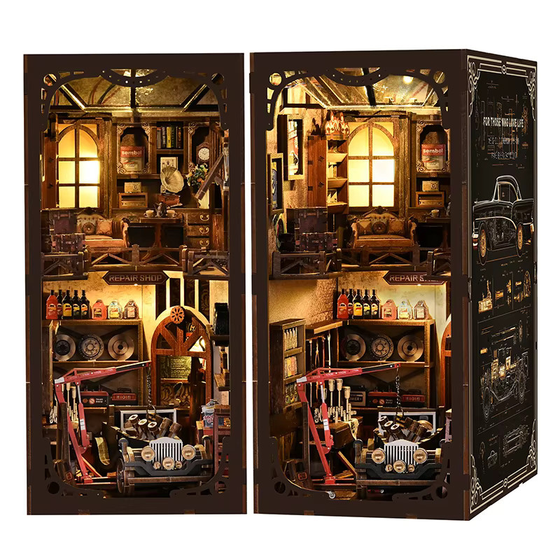 zuuton DIY Mini Buch Nook Kit, 3D Puzzle, Holz, Puppenhaus - Bild 3
