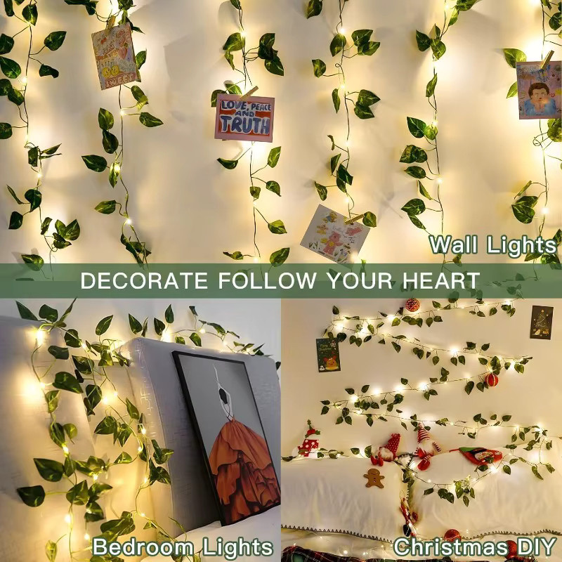 OKAL RED EAST Solar LED Lichterkette Warmweiß für Weihnachten, Party und Hochzeit, Wasserdichte Kunstliche Feenlichter - Bild 1