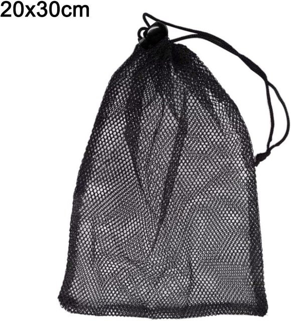 ZStianzhilan Mehrzweck-Wäschebeutel aus Netzgewebe mit Kordelzug, Schwarz, Breite: 20 cm, Höhe: 30 cm - Bild 1