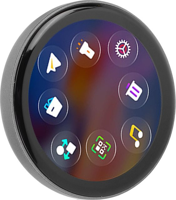 Fishine Elektronisches Anime Pin mit HD Touchscreen und Bluetooth, Digitales Foto Pixel Display, Blau - Bild 1