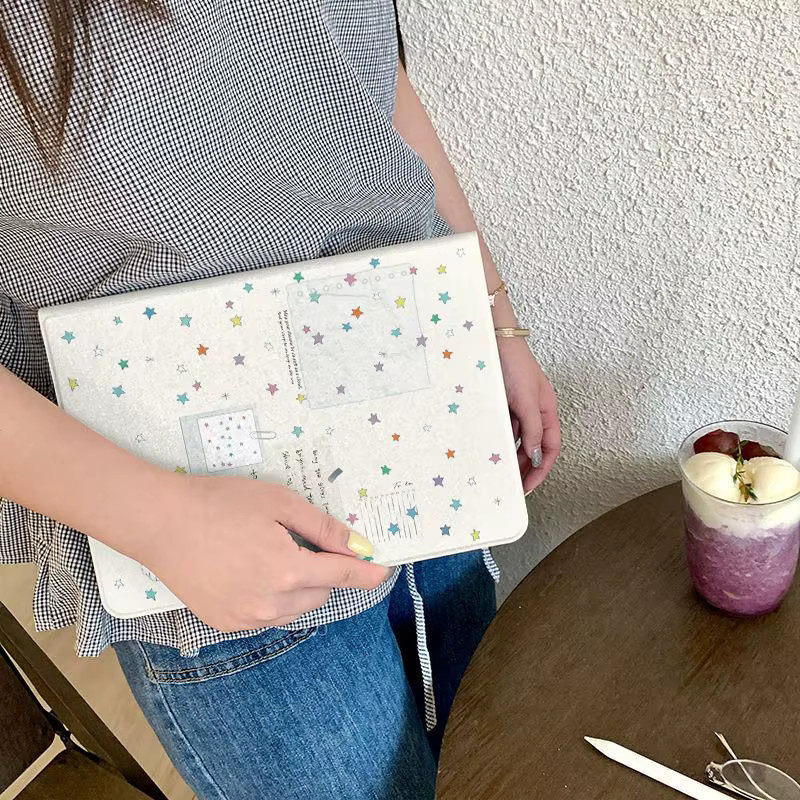 DecoPhone Star Diary Tablet-Hülle für iPad Pro 10/11 Zoll und iPad Air (3., 4., 5. Generation), Farbe: Weiß - Bild 3