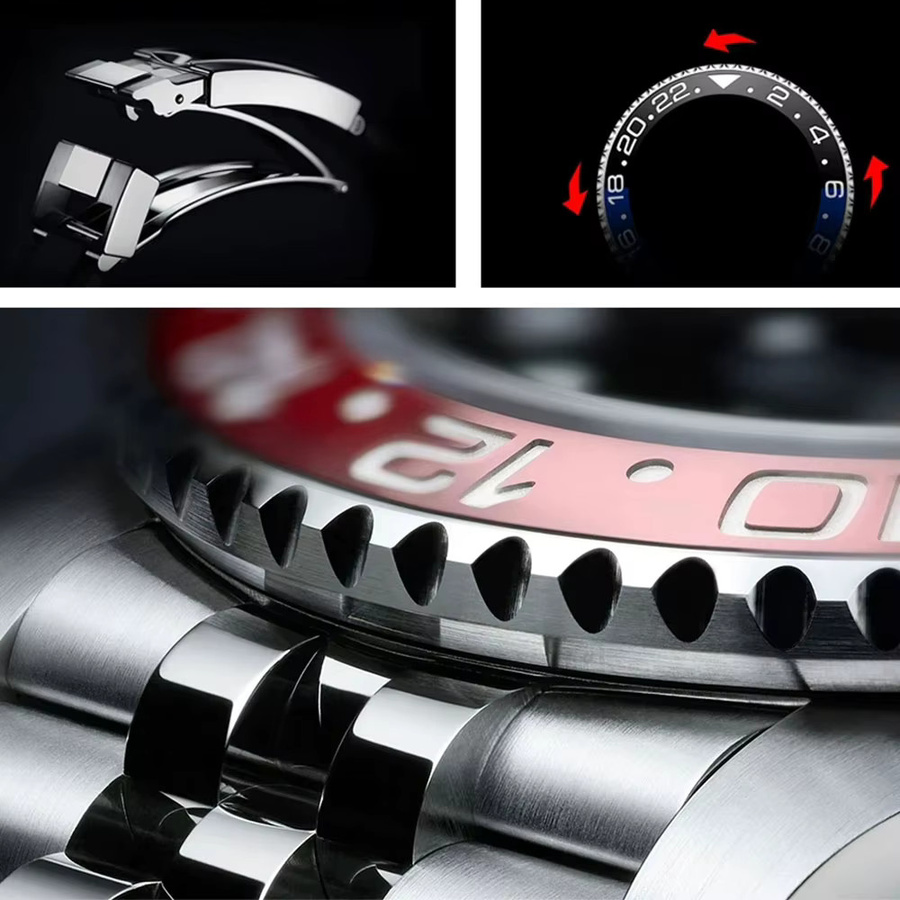 PAGANI DESIGN GMT Automatikuhr, Edelstahl, 40 mm, Herren - Bild 5