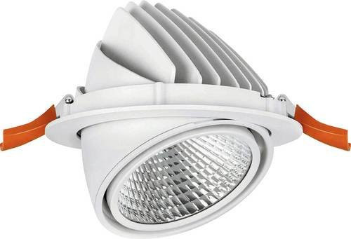 Heitronic LL-001256 LED-Aufbauleuchte in Weiß, runder LED-Deckenstrahler aus Aluminium mit warmweißem Licht - Bild 1