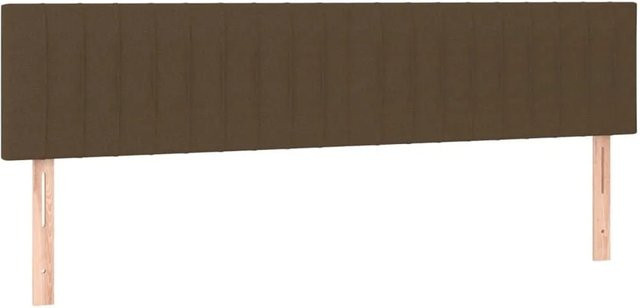 2er-Set vidaXL Kopfteile aus Stoff in Dunkelbraun, B/T/H: 80 x 5 x 78-88 cm - Bild 1