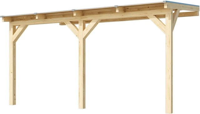 WEKA Terrassenüberdachung aus Leimholz in Beige, B/T: 434 x 242 cm - Bild 1