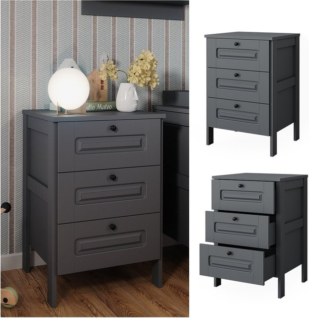 Vitalispa Kommode Ajaton in Grau matt, Breite: 60 cm, Höhe: 88,4 cm - Bild 1