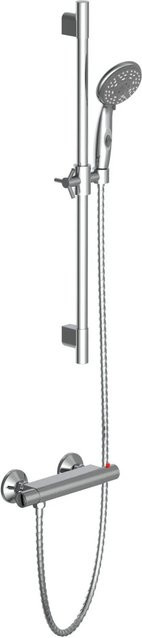 Aqua2Save Brausestangenset mit Thermostatarmatur und Handbrause in Chrom - Bild 1