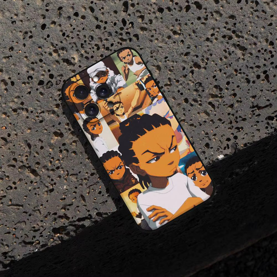 Rastar Handyhülle Huey Freeman The Boondocks für iPhone 17 16 15 14 13 12 11 Pro Max Mini X Xs XR Schwarze Silikonhülle - Bild 4