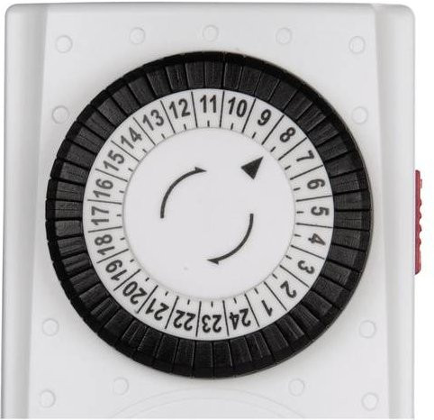 Hama Mechanische Tages-Zeitschaltuhr Mini in Weiß 00121950 - Bild 1