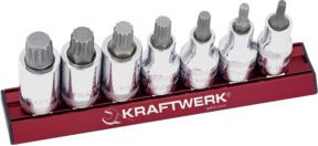 Kraftwerk XZN-Bit-Stecknusssatz MAGALU 1/2", 7-teilig, Silber - Bild 1