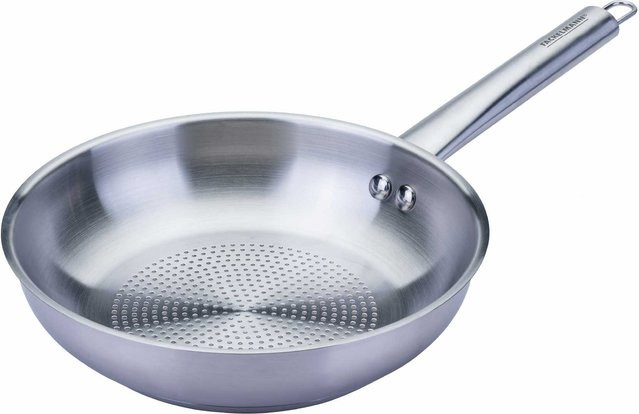 Fackelmann Bratpfanne aus Edelstahl in Silber, Durchmesser: 20 cm - Bild 1