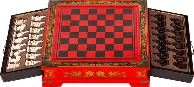 Yernea Retro Schach, Strategiespiel, Harz, Holz, Braun - Bild 1