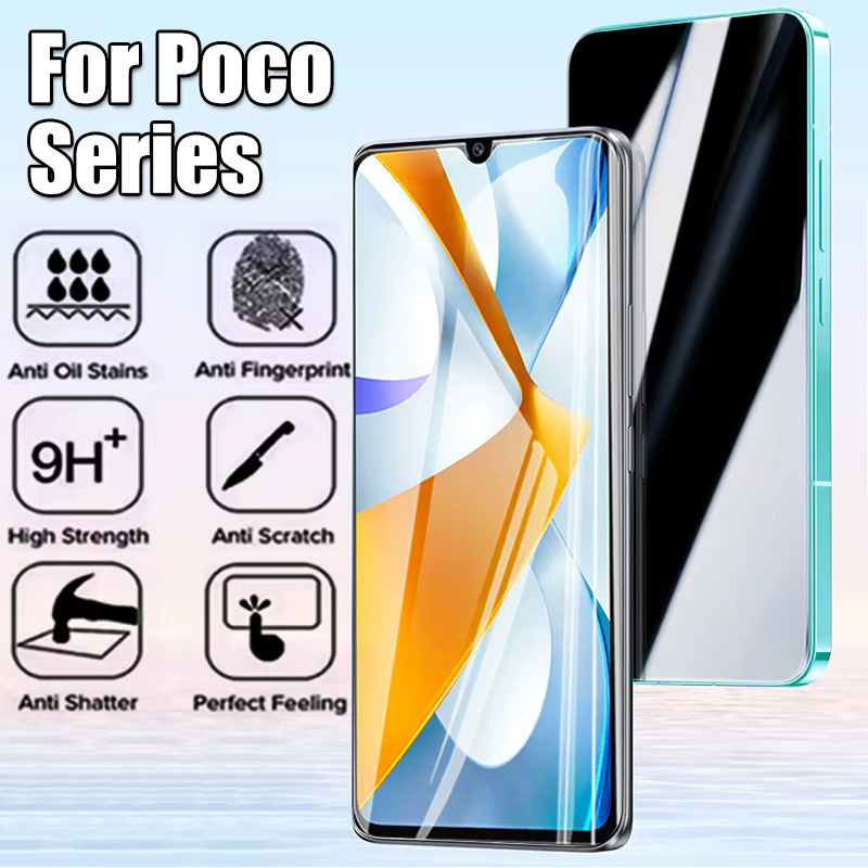 3er-Pack Xiaomi Poco C40 Displayschutz aus gehärtetem Glas, 9H Anti-Explosion HD Schutzfolie, transparent - Bild 2
