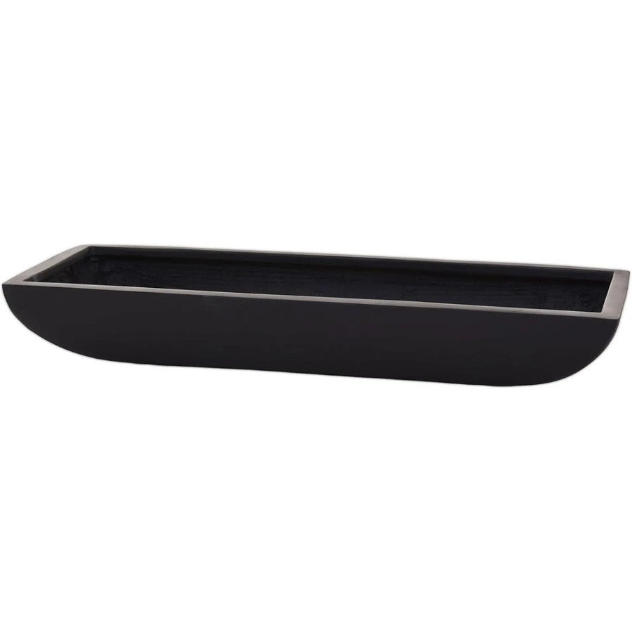 Vivanno Pflanzschale Zoey Anthrazit aus Fiberglas B/T/H: 64 x 24 x 10 cm - Bild 2