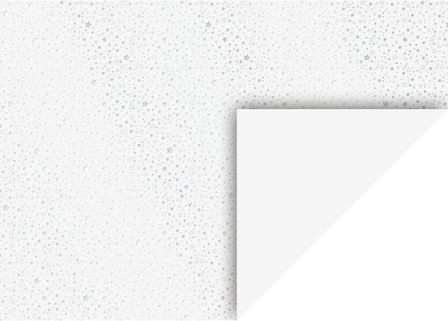 Heyda Motivkarton Sterne in Silber glänzend - Bild 1