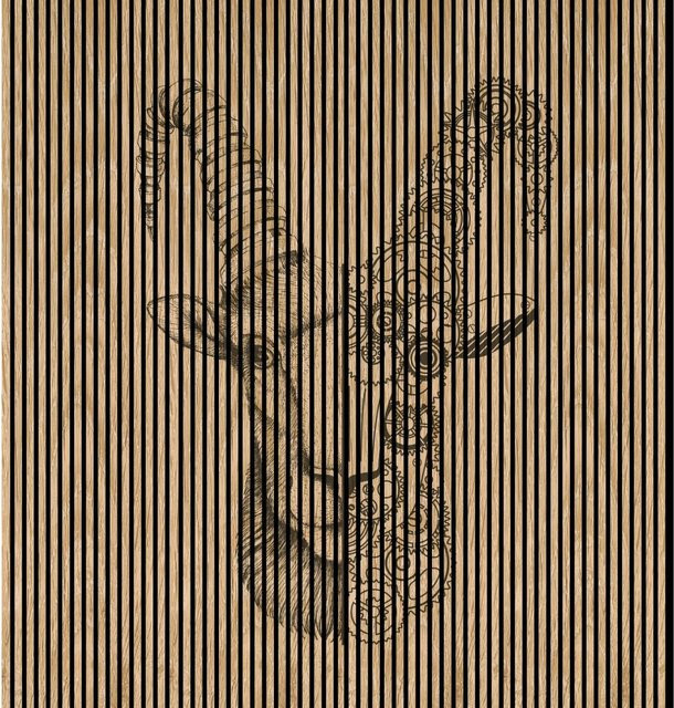 FN Acustico Akustikplatte Ibex 1 aus PET und MDF in Bunt, B/H: 2.253 x 2.400 cm, Tiefe: 1,9 cm - Bild 1