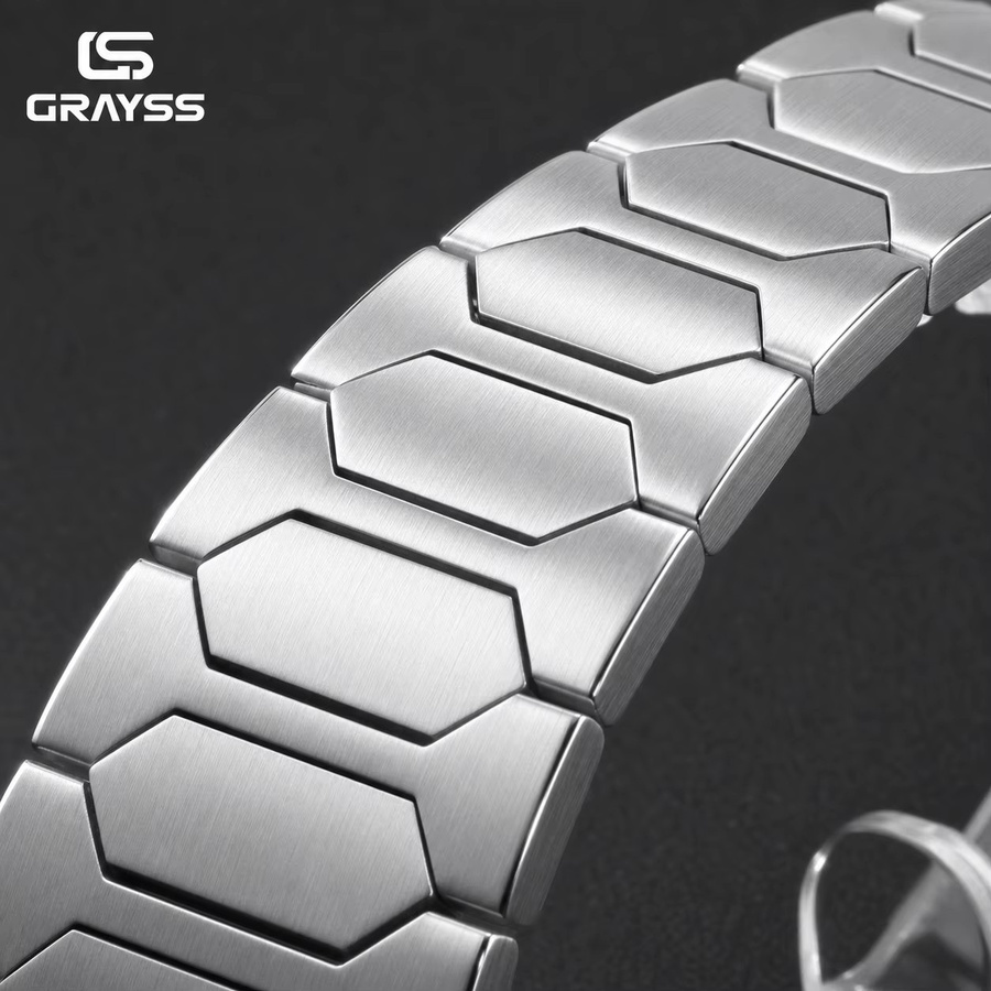 Grayss Uhrengehäuse Edelstahl, 40 mm, Silber, Unisex - Bild 5