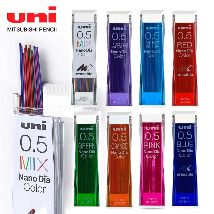 Uni Nano Dia Color 202NDC farbige Druckbleistiftminen Multicolor, 0,5 mm - Bild 4