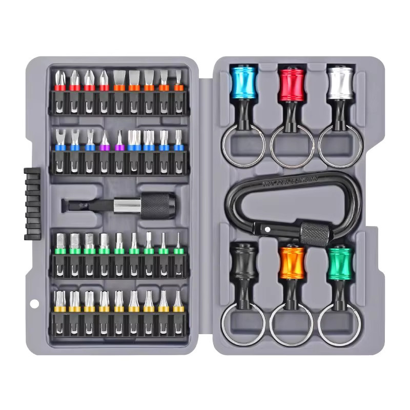 Hallo-Spec 43-teiliges Handwerkzeug-Set für Autoreparaturen mit 1/4-Zoll Steckschlüsseln, Ratsche und Schraubendreher-Bits - Bild 2