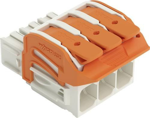 WAGO Federleiste 832-1103/320-000 in Grau und Orange, 24 Stück - Bild 1
