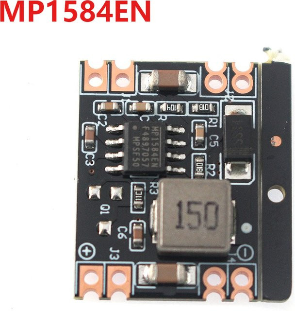 DC-DC Buck Step-Down Stromversorgungsmodul mit festem Ausgang 5V-24V zu 3,3V 5V 9V 12V in Schwarz - Bild 1