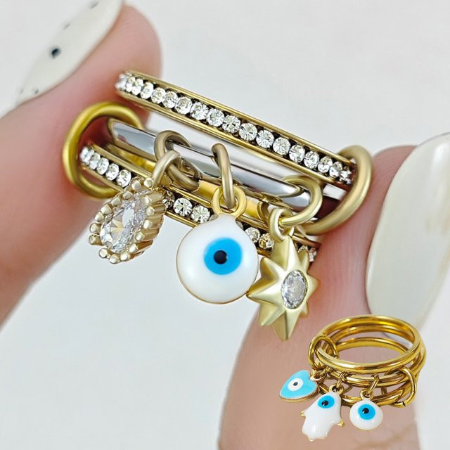 Spinelli Kilcollin Ringe, Edelstahl, Gold, Damen, Zirkonia - Bild 1