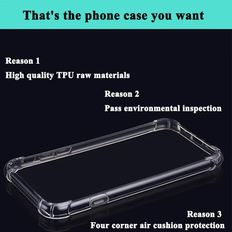 Stoßfeste transparente Silikon-Schutzhülle mit Airbag-Funktion für Samsung Galaxy A04, A04S, A04E 5G (6.5 Zoll, SM-A042FDS) - Bild 6