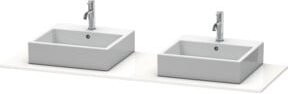 Duravit Konsole XSquare in Weiß mit 2 Ablagen und beidseitigem Waschbecken, B/T: 160 x 55 cm - Bild 1