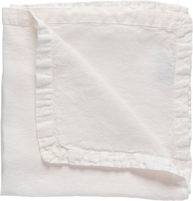 Costa Nova Serviette Maria aus 100 % Leinen mit Ajour-Muster, Rosa/Lila, 8er Pack, Breite: 47 cm, Länge: 47 cm - Bild 1