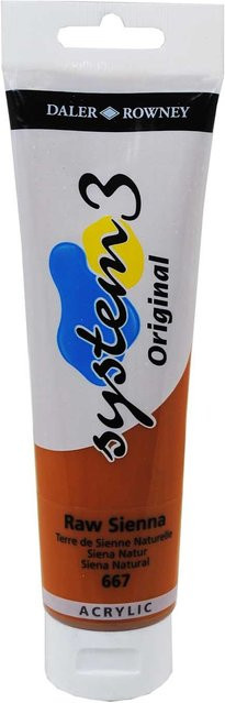 Daler-Rowney System 3 Farbe Raw Sienna 150ml - Bild 1