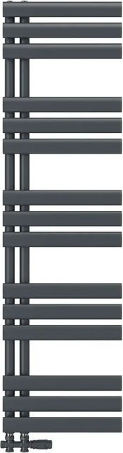 Emke Badheizkörper Handtuchwärmer Oval Röhren Anthrazit 143 x 40 cm 510W - Bild 1