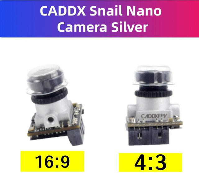 Caddx ANT Nano FPV Kamera 1200TVL Global WDR OSD 1,8 mm in Silber für Tinywhoop und Cinewhoop - Bild 1