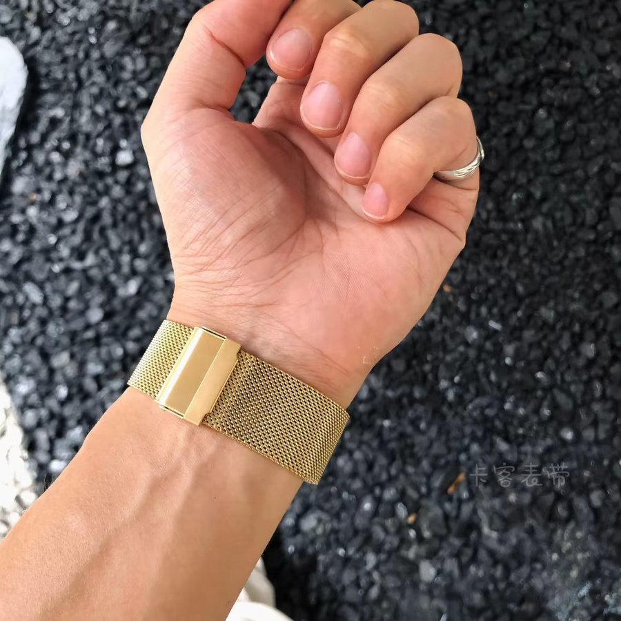 Xiaomi Uhrenarmband Edelstahl, 22 mm, Gold, Unisex - Bild 1