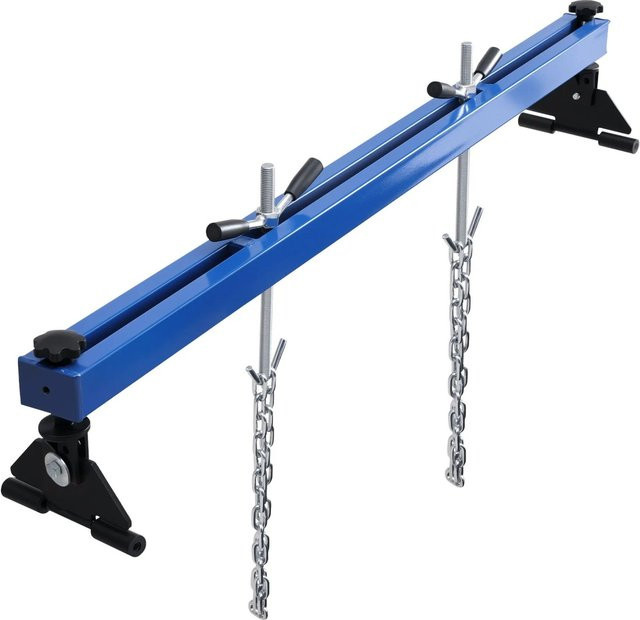 Wiltec Motorbrücke Kotflügeltraverse in Blau mit 500 kg Tragkraft für manuellen Motorheber - Bild 1