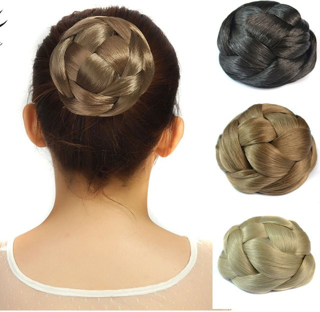 Jeedou Geflochtener Chignon-Haarknoten, Synthetisch - Bild 1