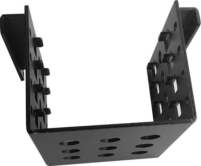 ALLOYSEED 4-Bay 2,5-Zoll-auf-3,5-Zoll-Adapterhalterung für SSD-Festplatten in Schwarz - Bild 1