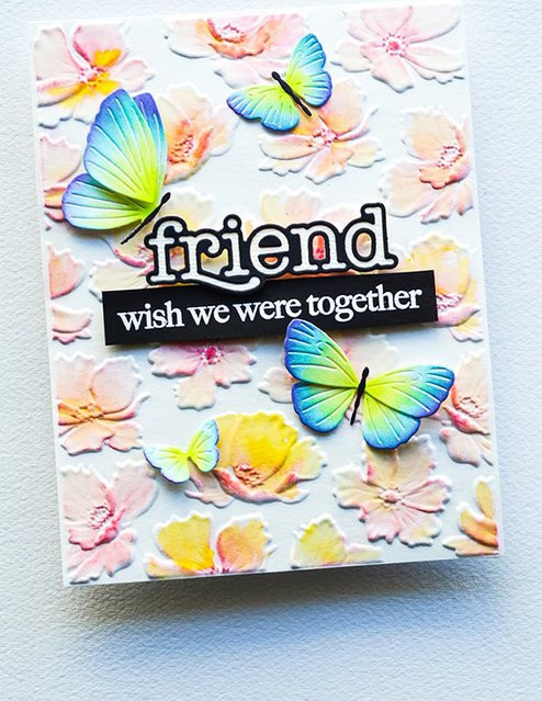 Geprägter Ordner Silver Lotus Drift Texture in Silber für die Gestaltung von Karten und Scrapbooking - Bild 1
