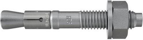 Fischer Bolzenanker FBN II 8/5 K aus verzinktem Stahl, Farbe Silber, 50 Stück, Durchmesser: 8 mm, Länge: 56 mm - Bild 1