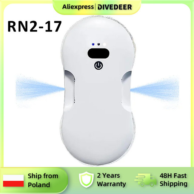 DIVEDEER Smart Automatic RN2-17 Zwei-Wege-Spray-Fensterreiniger mit App-Steuerung in Weiß - Bild 1