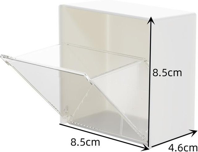 Binchi Lighting Appliances Wandregal aus Kunststoff in Weiß als Badezimmer-Organizer für Make-up und Schmuck - Bild 1