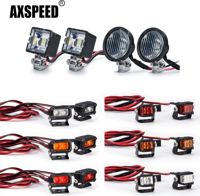 Axspeed Strahler LED-Lichter Scheinwerfer, 2-teiliges Set, 1:10 - Bild 1