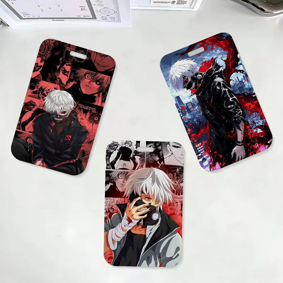 Anime K-Kaneki Ken Ausweishalter mit Umhängeband in Multicolour für Büro und Schule - Bild 3