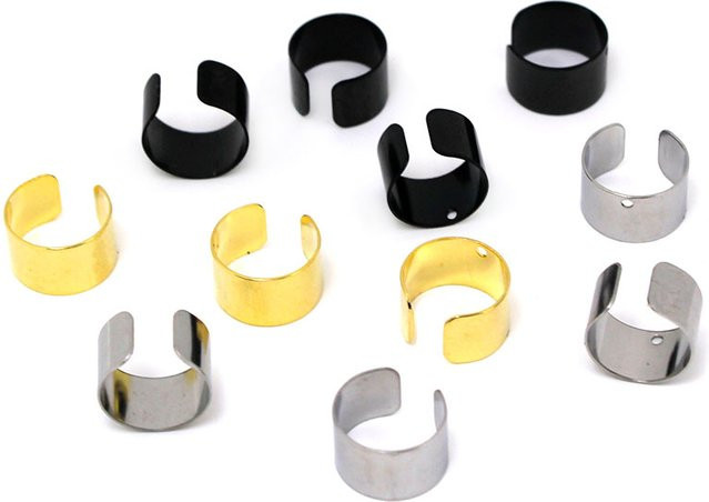 SUMOORL Ohr Manschetten Clips, Edelstahl, Silber, Unisex - Bild 1