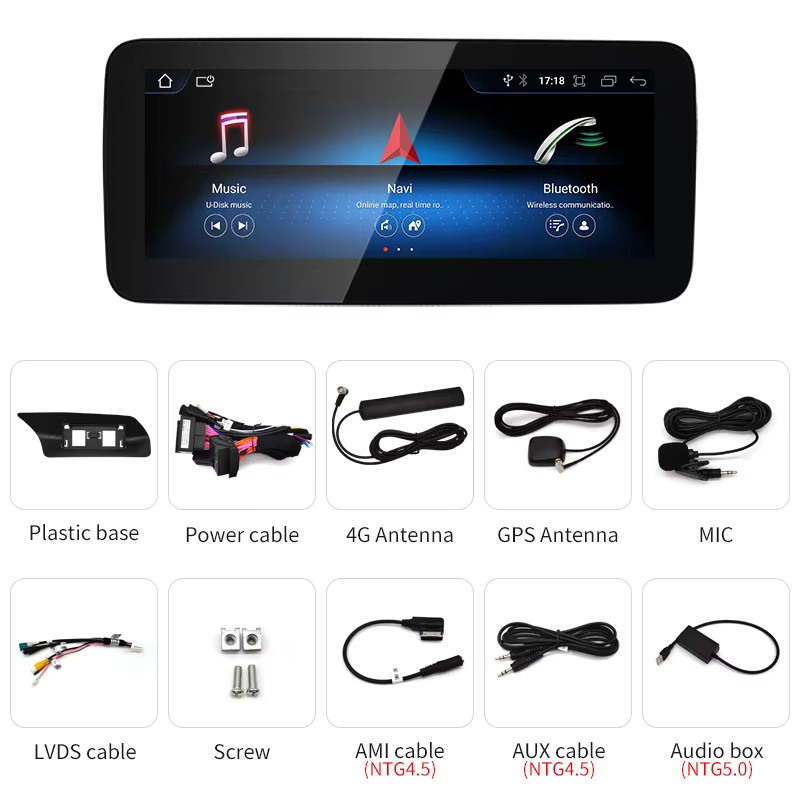 STWEI Auto Multimedia System mit 10,25 Zoll Bildschirm für Mercedes Benz E Klasse A207 W207 S207, kabelloses Android Auto und CarPlay, Schwarz - Bild 5