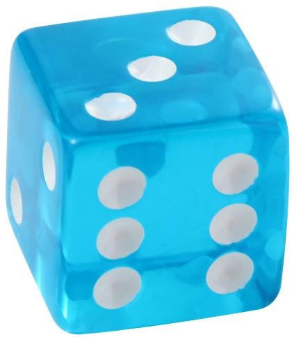 Freedom Outdoors Casino Würfel Acryl blue 1-teiliges Set - Bild 1