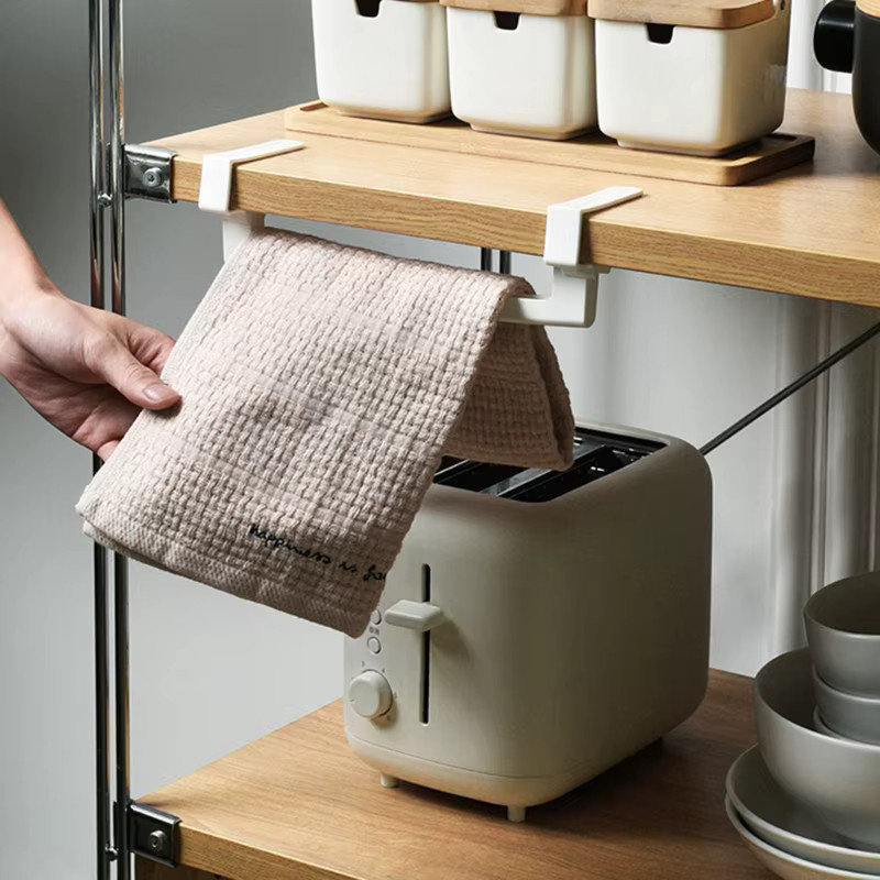 Handtuchhalter zum Aufhängen über der Tür aus ABS in Weiß für Badezimmer, Küche und Schrank - Bild 2