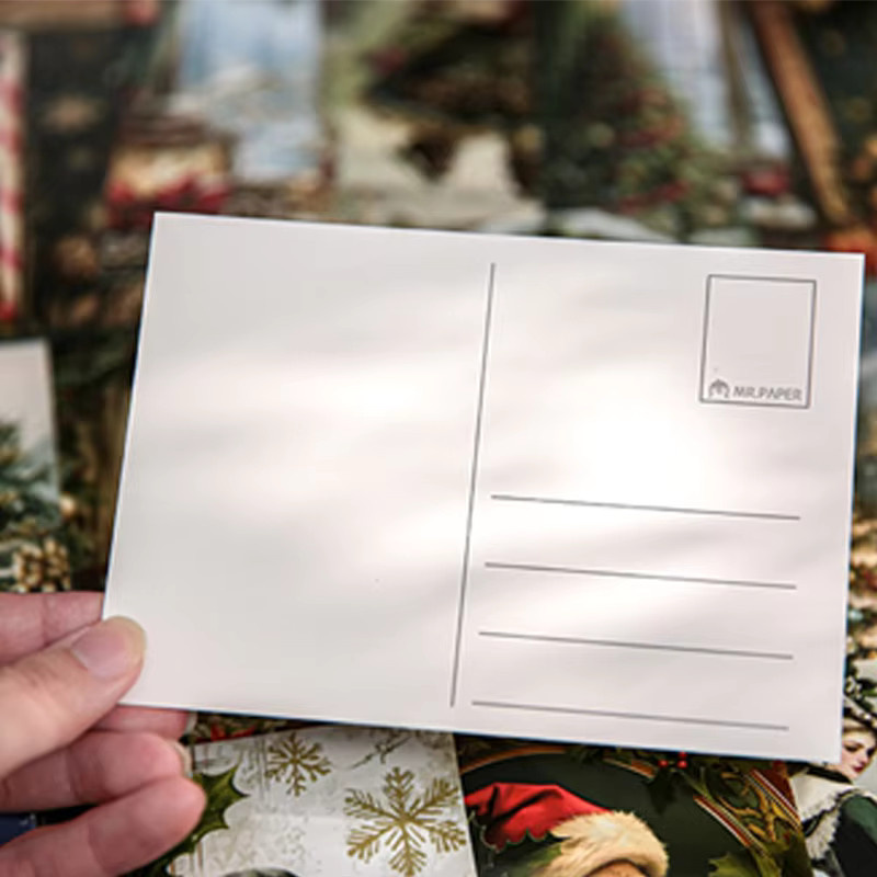 Mr. Paper Weihnachtskarten Set mit Schneemann, Katze und Vogel, 32 Blatt pro Packung - Bild 1